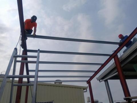 恩陞工程行  統編：95265022 - 114/04/04花壇鄉骨架施工中