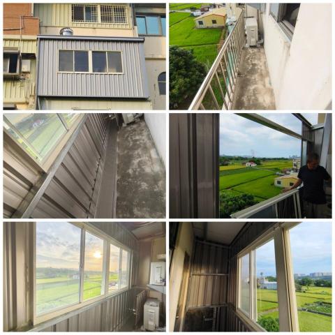 軒瑞工程行 - 民宅陽台增建鐵皮鋼構房間外推工程