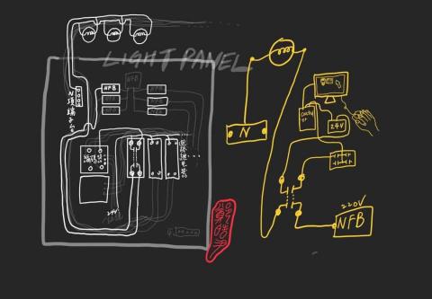 鄭皓尹 - 電燈二線控查修紀錄 - 系統圖