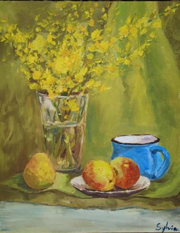 羅珈羽 - 油畫靜物寫生