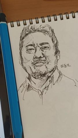 羅珈羽 - 原子筆肖像