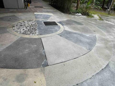 禾莛工程企業 - 壽豐車站洗石子