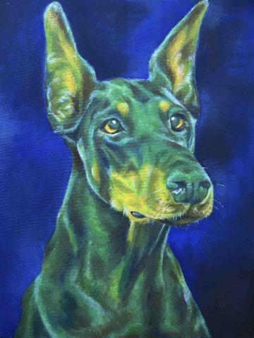 周衣蘋 - 油畫動物/5號畫布