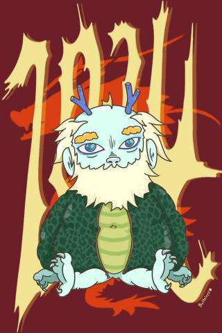 周衣蘋 - 2024新年賀卡/電繪