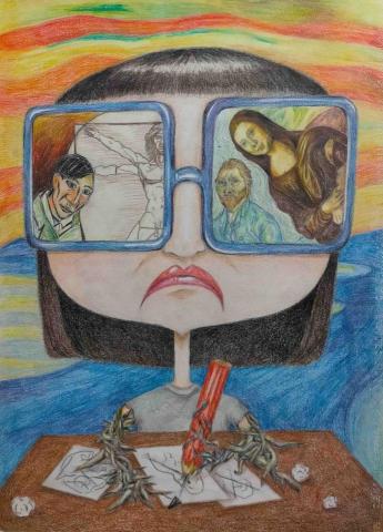 周衣蘋 - 色鉛筆/4開