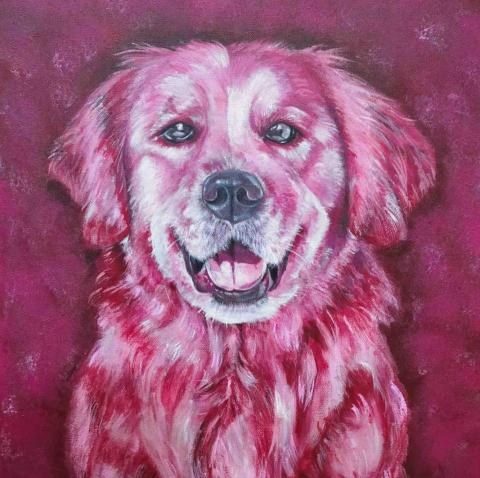 周衣蘋 - 狗/壓克力