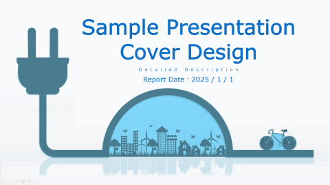 蔡佳蓁 - 此圖為幫綠能公司設計的簡報封面