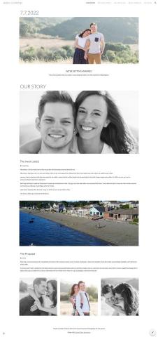 熱愛生活。數位工作室 - 婚禮.網站範本網頁
⬤Our Story 網頁
婚禮邀請函
我們的相識故事
難忘的求婚時刻
⬤Wedding Party 網頁
伴娘團介紹
伴郎團介紹
婚禮主持人介紹
⬤The Weekend 網頁
婚禮活動行程規劃
建議交通方式
推薦住宿地點
在地旅遊行程與景點建議
⬤We're Married 網頁
精選婚紗攝影作品集
⬤Registry 網頁
婚禮邀請說明
出席回覆與登記
貴賓感謝名