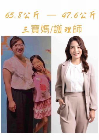 Yi Jung - 執行健康管理3個月體重下降17公斤，6個月慢性尋麻疹、異位性皮膚炎、乾眼症、水腫改善。