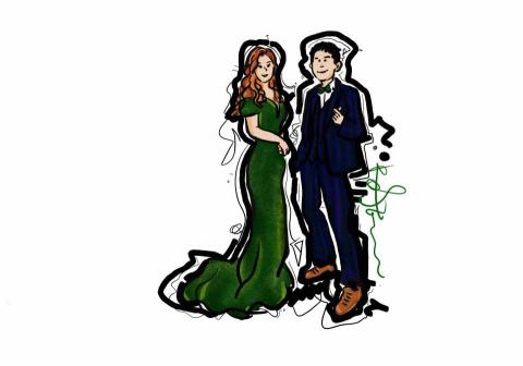 玫瑰‧李 - 婚禮似顏繪