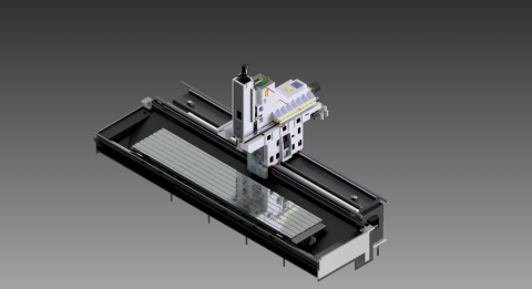 翔野個人工作室 - 動柱式CNC銑床結構