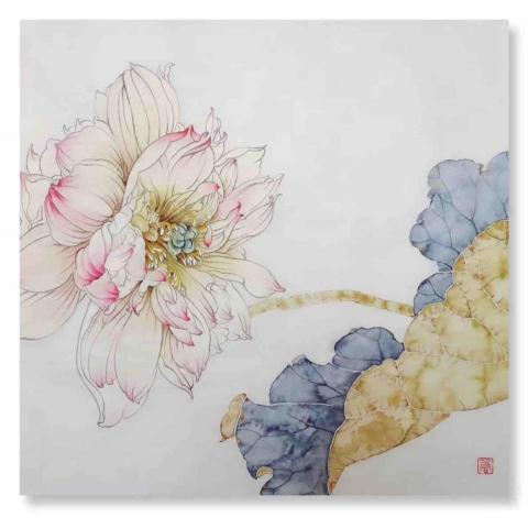 胡亦 - 工筆畫花鳥系列作品之一