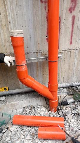 志榮 - 結構體外牆污水幹管更改連結