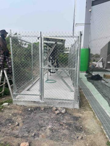 承蓁工程行.圍籬工程 - 客製化-電箱菱型網圍籬