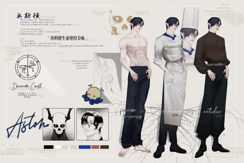 薄暮之庭 - 《奧斯頓人設排版》
角色設計含設計排版的展示作品。