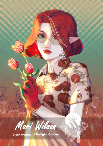 薄暮之庭 - 《個人海報》
個人品牌使用圖片,內容：海報排版/LOGO/單人插畫