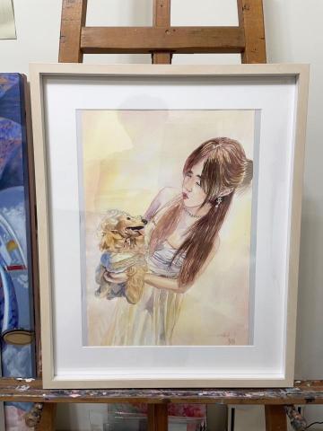 吳家潁 - 人像 寵物 水彩畫