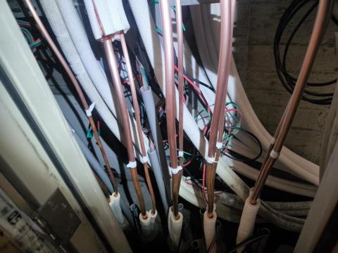 蘭旭空調工程有限公司 - 建案公設銅管配置焊接