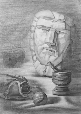 游家昱 - 教師作品4 (鉛筆素描)