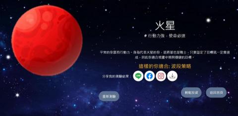 Winny Tsai (程式設計/網站架設/UIUX設計) - 網頁作品-心理測驗(測驗結果)