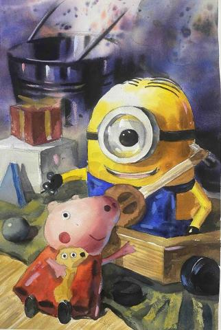 陳信文 - 術科考試模擬（水彩）