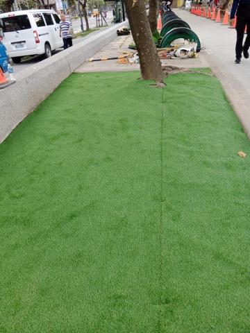 悠然景觀有限公司 - 運動公園人工草皮舖設3