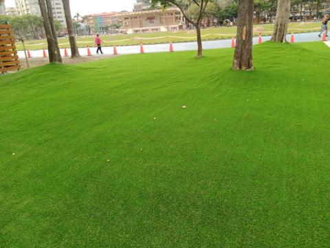 悠然景觀有限公司 - 運動公園人工草皮舖設2