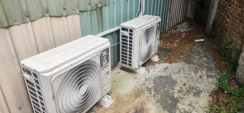 戰府水電工程 - 萬世益冷氣準備拆除移機
