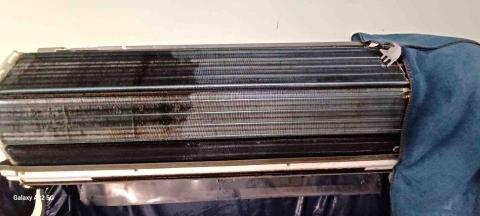 包你洗到府除塵蟎｜清洗冷氣 - 冷氣清洗中的差異照片