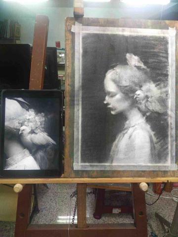 林彥町 - 繪製過程