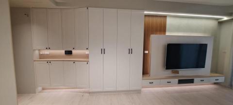 黃麗菁 - 現代鄉村風設計+業界少見的異形系統櫃,白色搭配木質調帶點北歐風設計 黃麗菁 - 現代鄉村風設計+業界少見的異形系統櫃,白色搭配木質調帶點北歐風設計