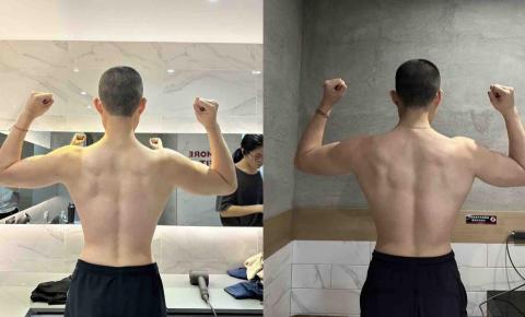 雙北區自由健身教練 - 男學員進步照片