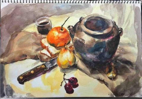 黃子庭 - 水彩靜物