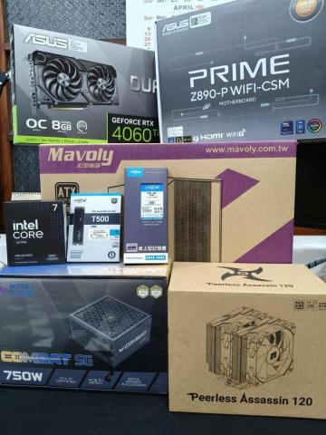 銘成資訊 - 5/4客人訂購
intel Ultra 7 265KF
ASUS Z890-P WIFI CSM
美光DDR5 /5600/32G
美光 T500-1TB
振華750W
利民king 120
