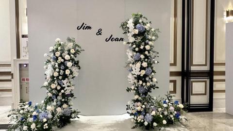 紀經儀 - 婚禮花藝背板