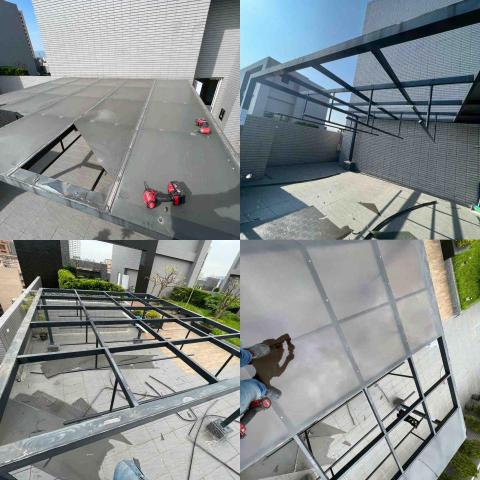 鋮泰工程行 - 採光罩施工