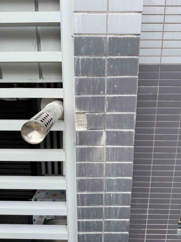 鋮達工程行 - 大樓磁磚破損掉落處理前