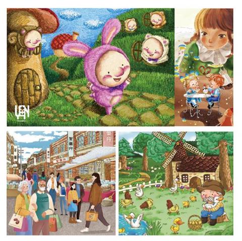 五YEN六色設計 - 各類插畫設計/封面/內頁/包裝盒/繪本等