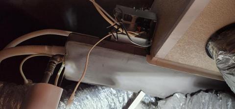 戰府工程冷氣移機安裝檢修 - 華菱吊隱式內機排水器安裝+改管