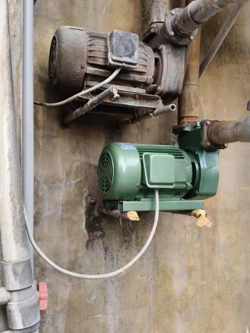 瑋成水電裝修工作室 - 施工後：馬達按裝完成