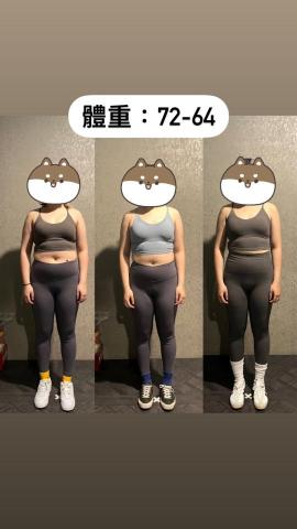 台中健身教練Ally - 學員改變