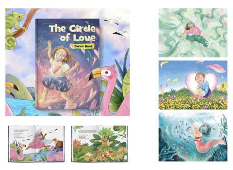 Kat 林 - 繪本製作_外國瑜伽老師合作