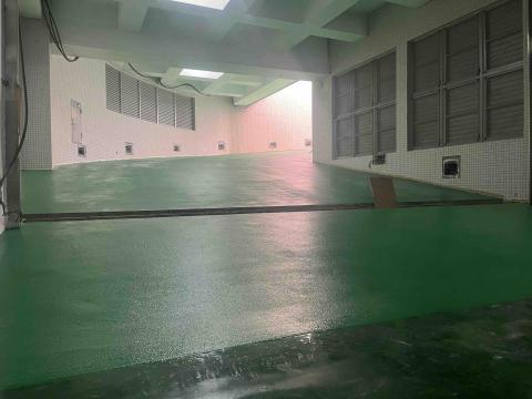 莊小吉 - 環氧樹脂-車道粗面滿沙-綠色面漆～