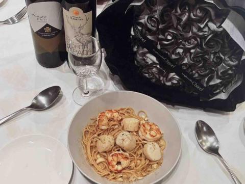 Calista Huang - 天使紅蝦奶油義大利麵