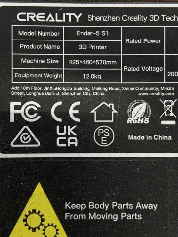 chinamobility - Creality Ender 5 S1