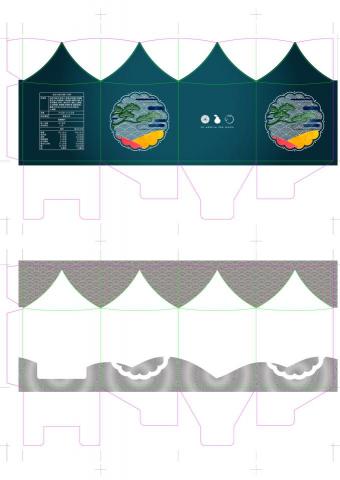 Li - 包裝印刷設計
上為印刷面
下為燙金稿