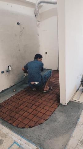 方宅十餘畝/吳小姐 - 磁磚計畫/廚房地磚重新設計