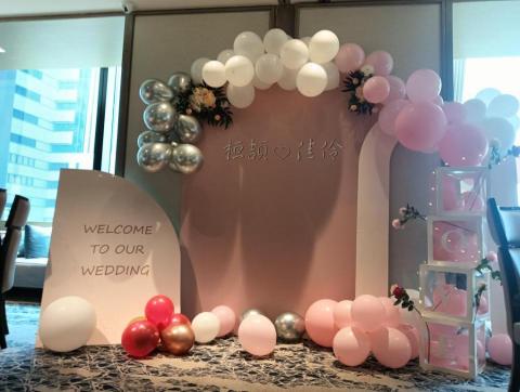 SANDY婚禮主持#婚禮影片#求婚佈置#婚禮佈置#婚禮企劃# - 婚禮氣球佈置/背板租借/協助溝通氣球樣式