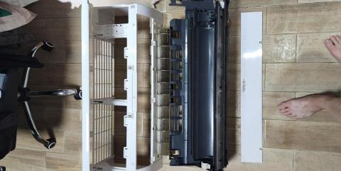 戰府工程冷氣移機安裝檢修 - 三洋3.6kw內機拆洗