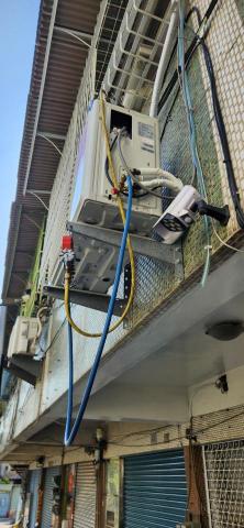 戰府工程冷氣移機安裝檢修 - 禾聯3.6kw移機安裝